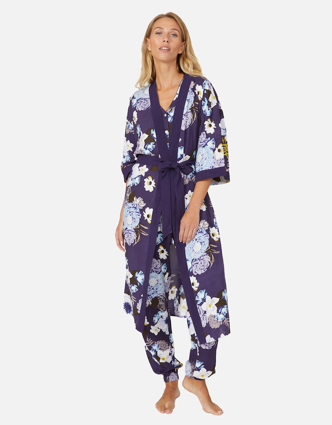 Womens/Ladies Isabelle Grace Floral Robe, 2 of 1