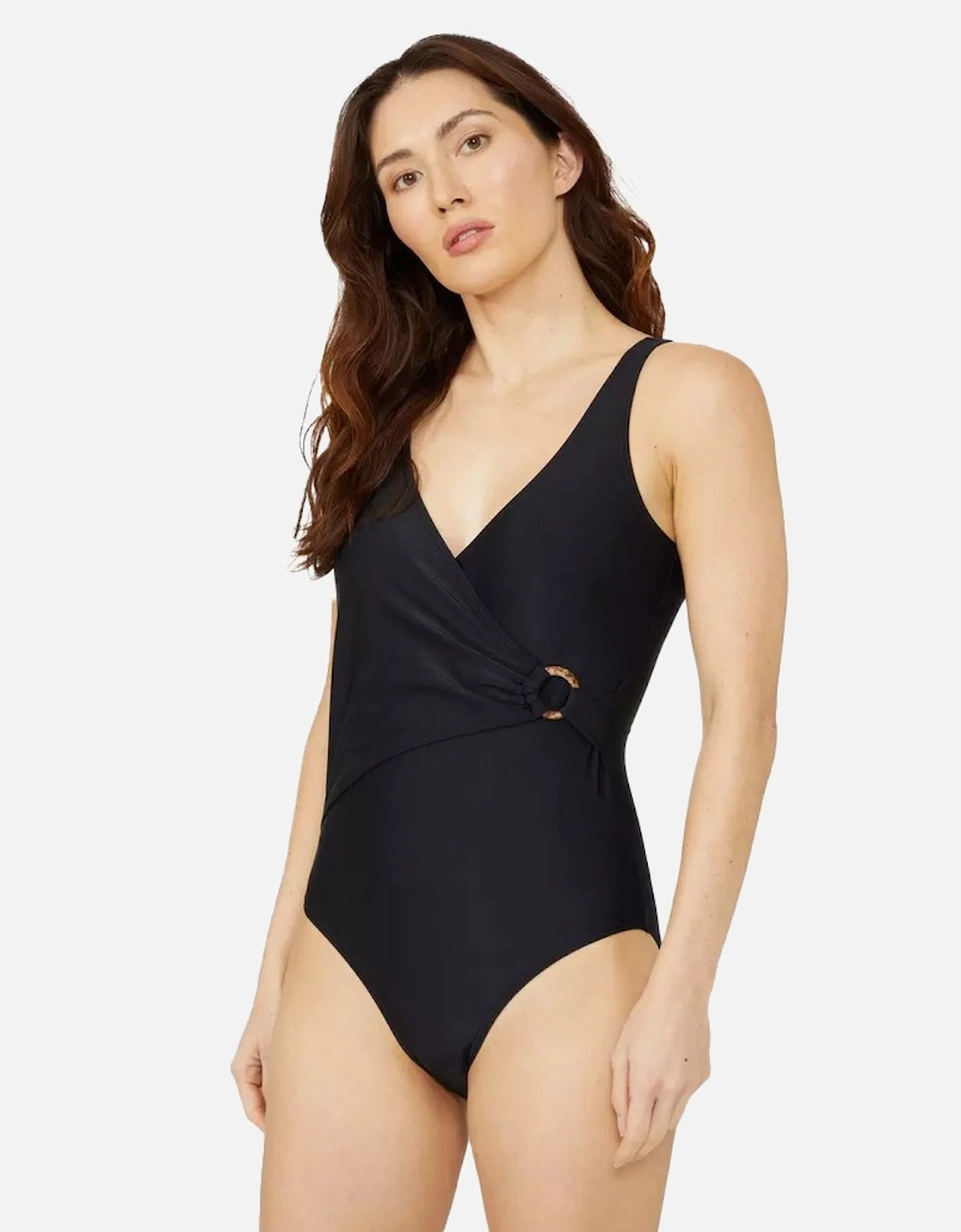 Womens/Ladies Wrap One Piece Swimsuit, 5 of 4