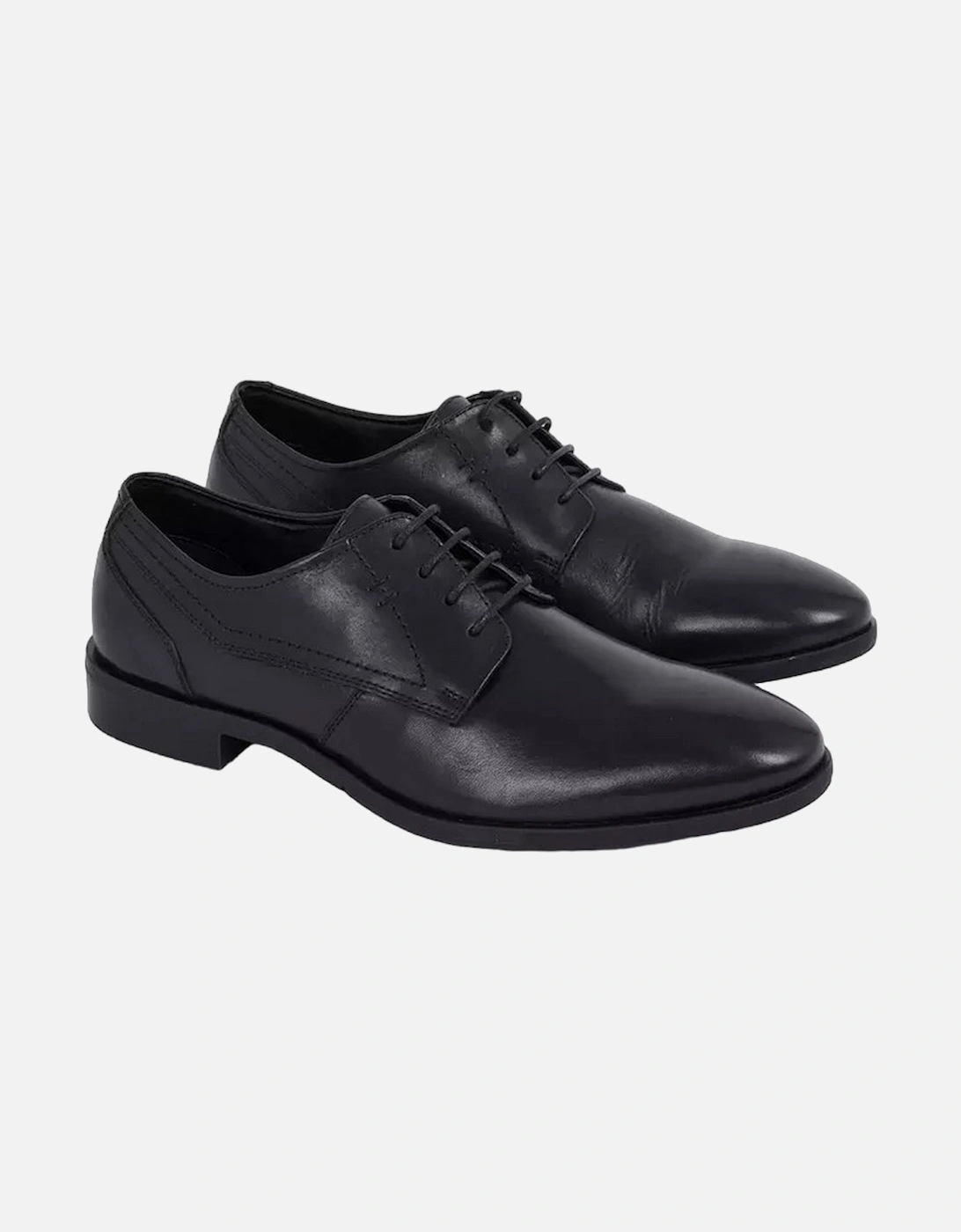 Mens Aintree Perforated Leather Derby Shoes, 5 of 4