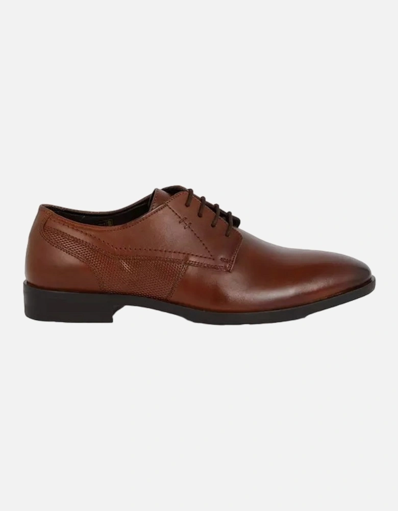 Mens Aintree Perforated Leather Derby Shoes