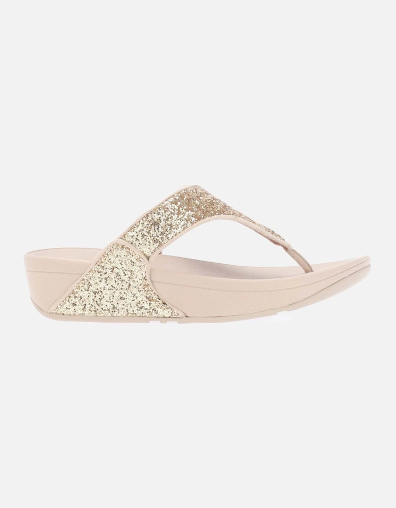 Womens Lulu Glitter Toe-Thong Sandals
