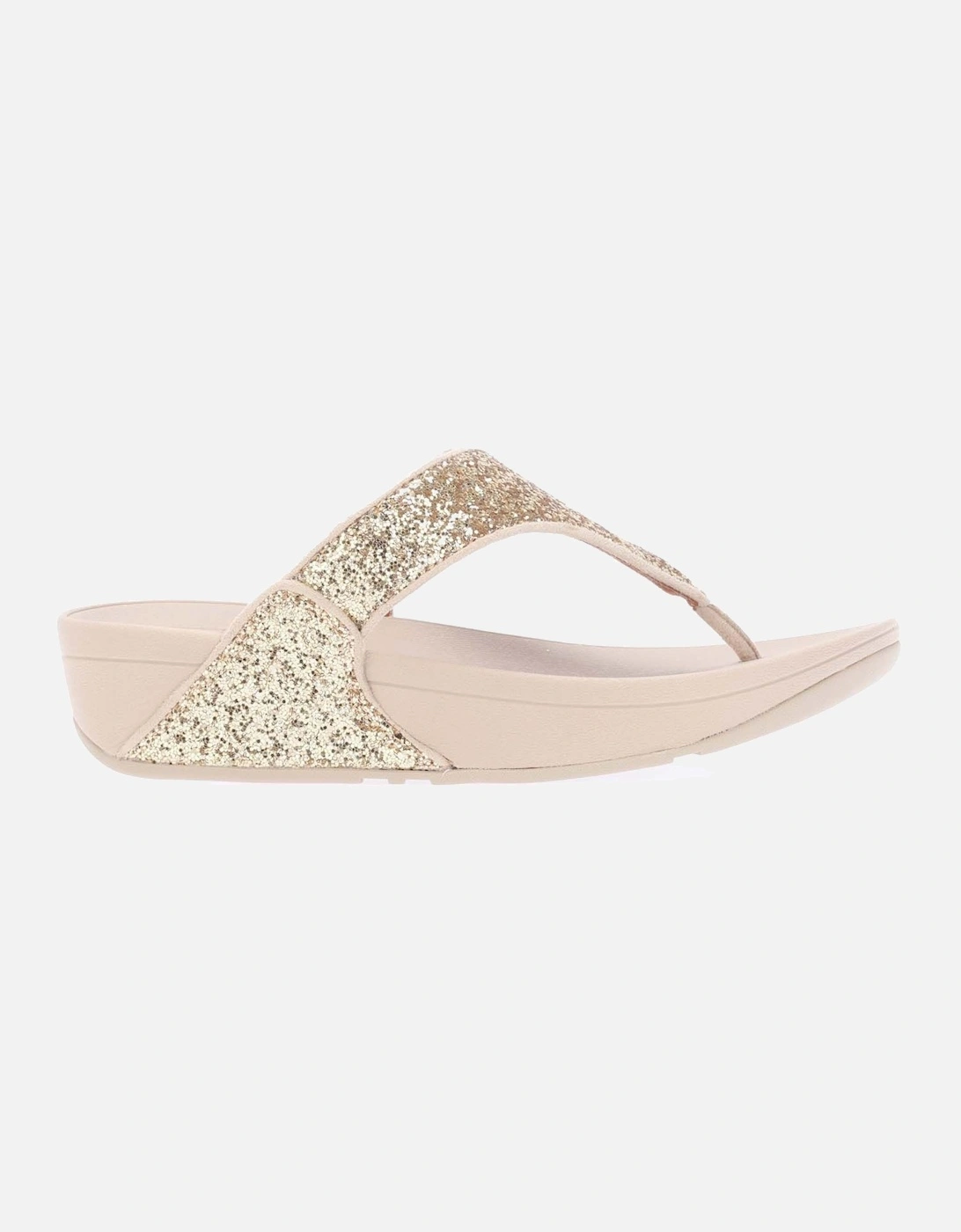 Womens Lulu Glitter Toe-Thong Sandals, 6 of 5