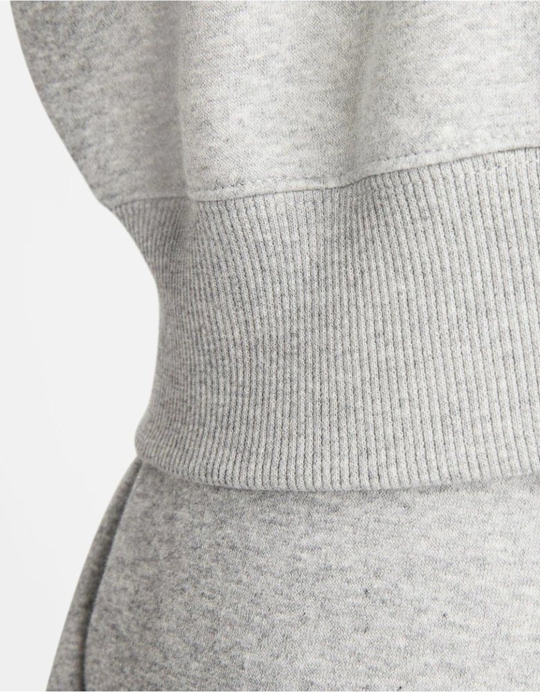 Sportswear Phoenix Fleece Women's Oversized 1/2-Zip Crop Sweatshirt - Grey