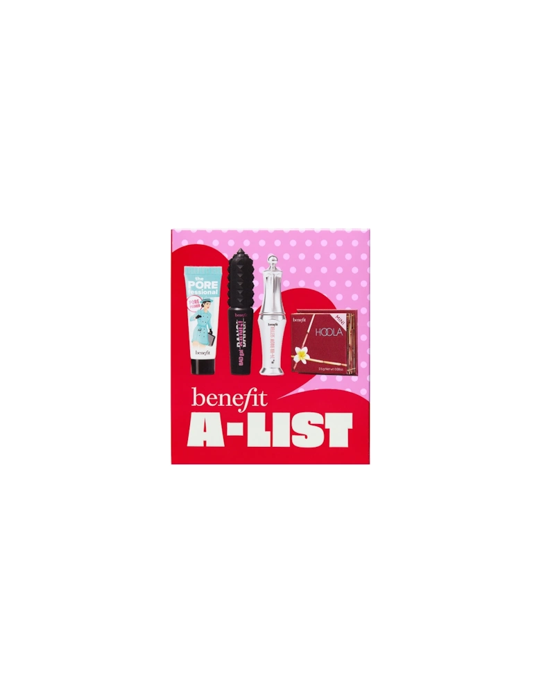 A-List Full Glam Kit: Badgal Bang Mascara, Hoola Bronzer, Porefessional Primer and 24hr Brow Setter Gift Set