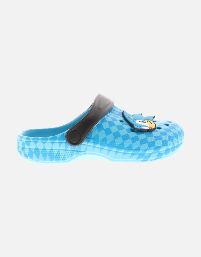 Boys Sandals Clog Slip On Beach Pool Sliders Blue UK Size
