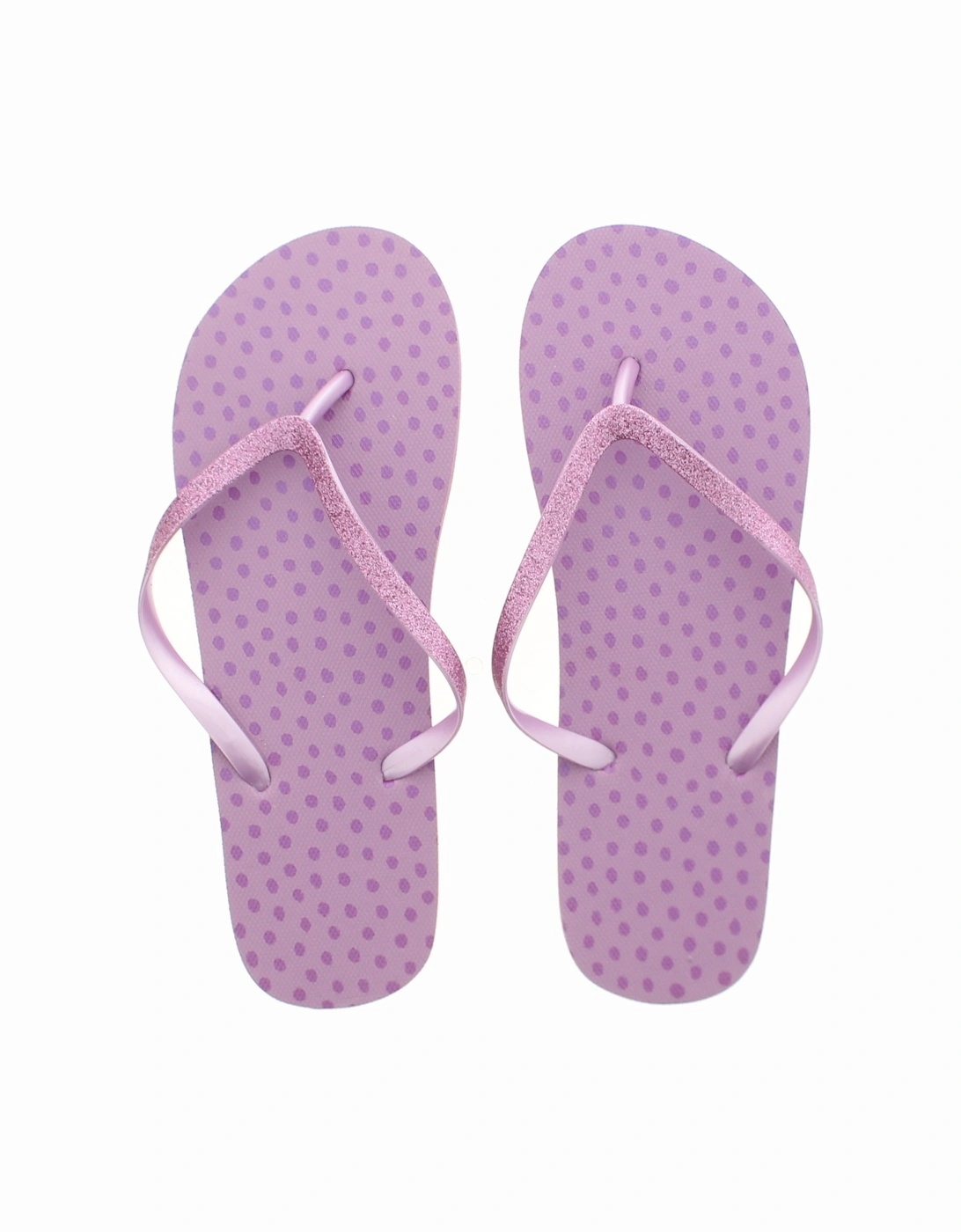 Womens Sandals Spot Gliiter Flip Fl Flip Flops Toe Thong Pool Purple UK, 2 of 1