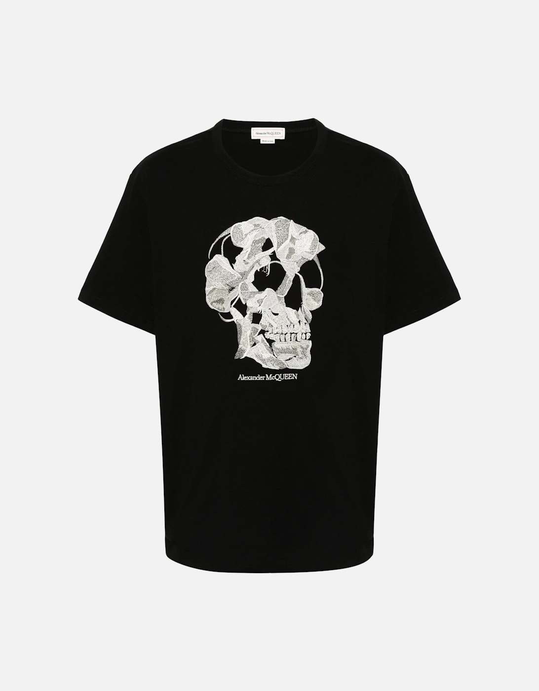 Skull Print Cotton T-shirt Black, 7 of 6