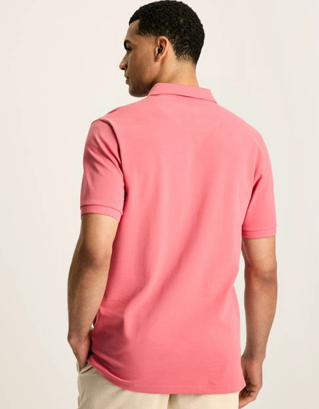 Men's Woody Cotton Polo Shirt  Soft Pink