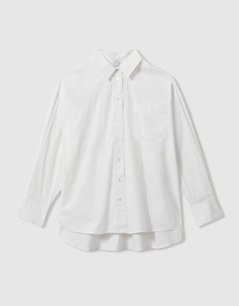 Oversized Cotton Button-Through Shirt