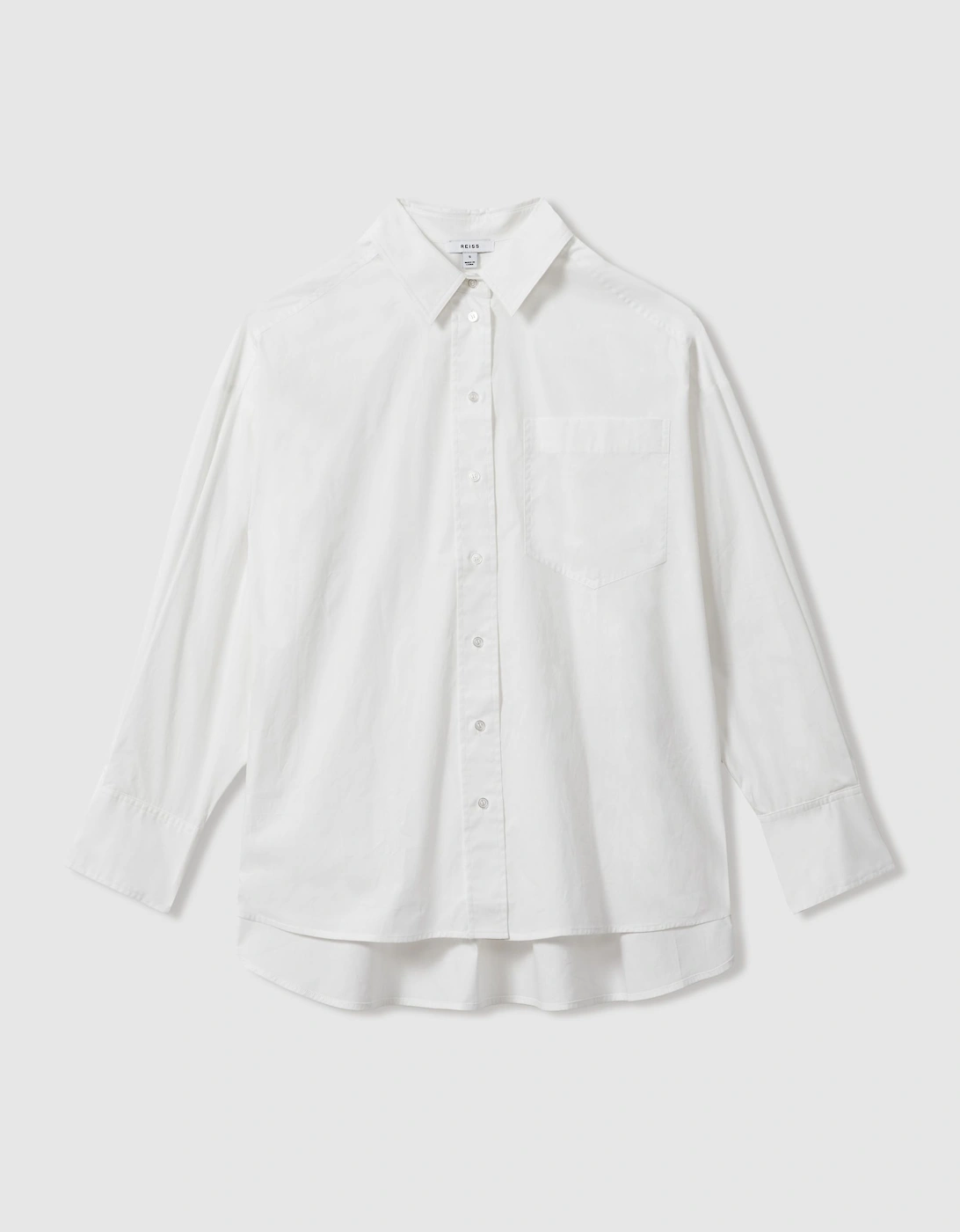 Oversized Cotton Button-Through Shirt, 2 of 1