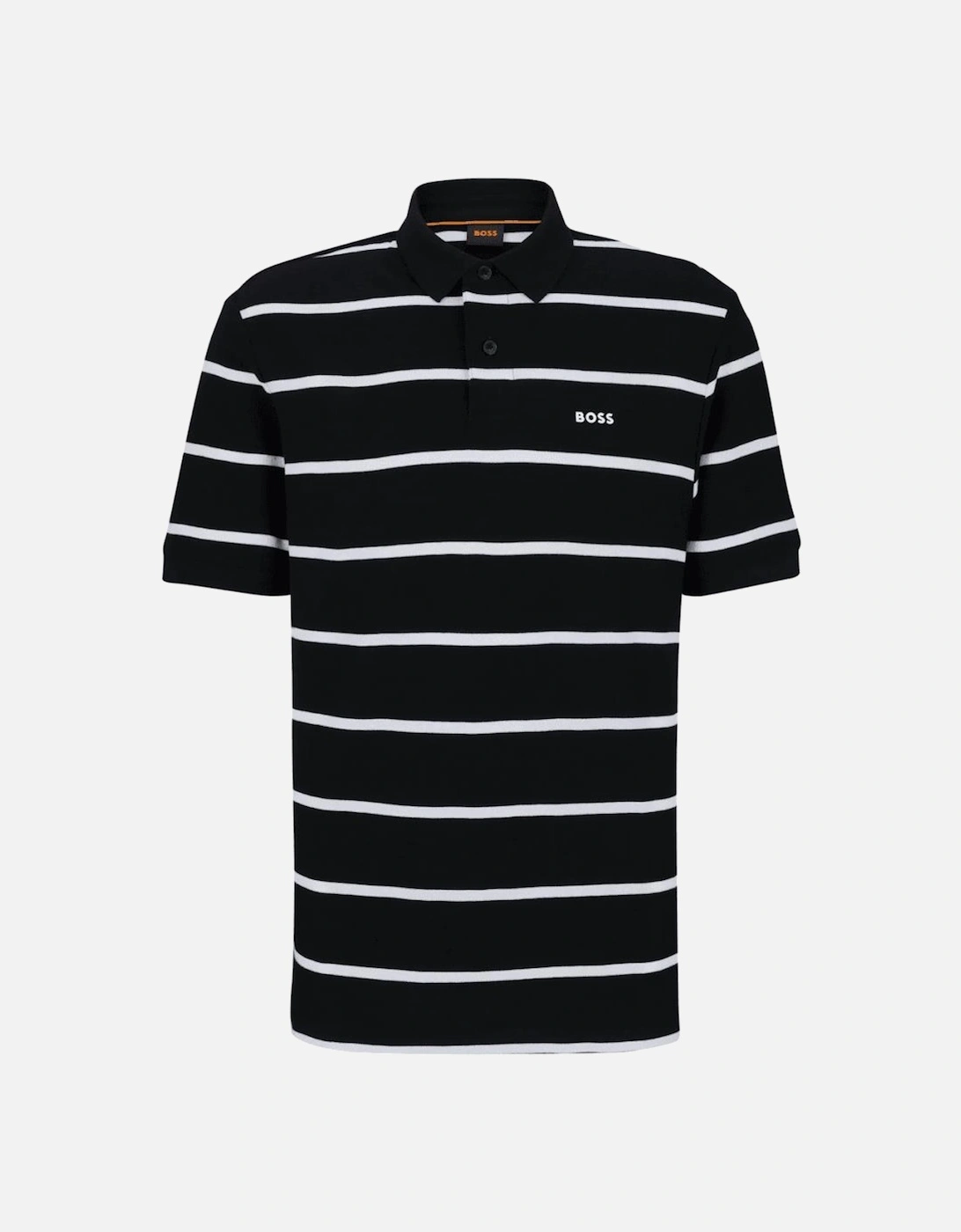 Palesstripe Relaxed Fit Black Polo Shirt, 4 of 3