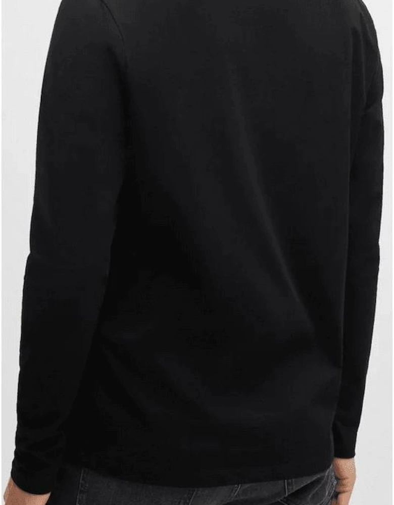 Tchark Centre Logo Black Long Sleeve T-Shirt