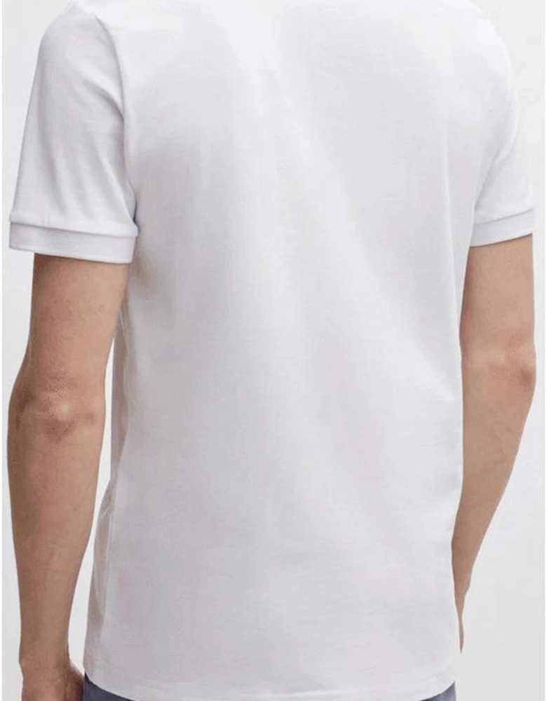 Passenger Embroidered Logo White Polo Shirt