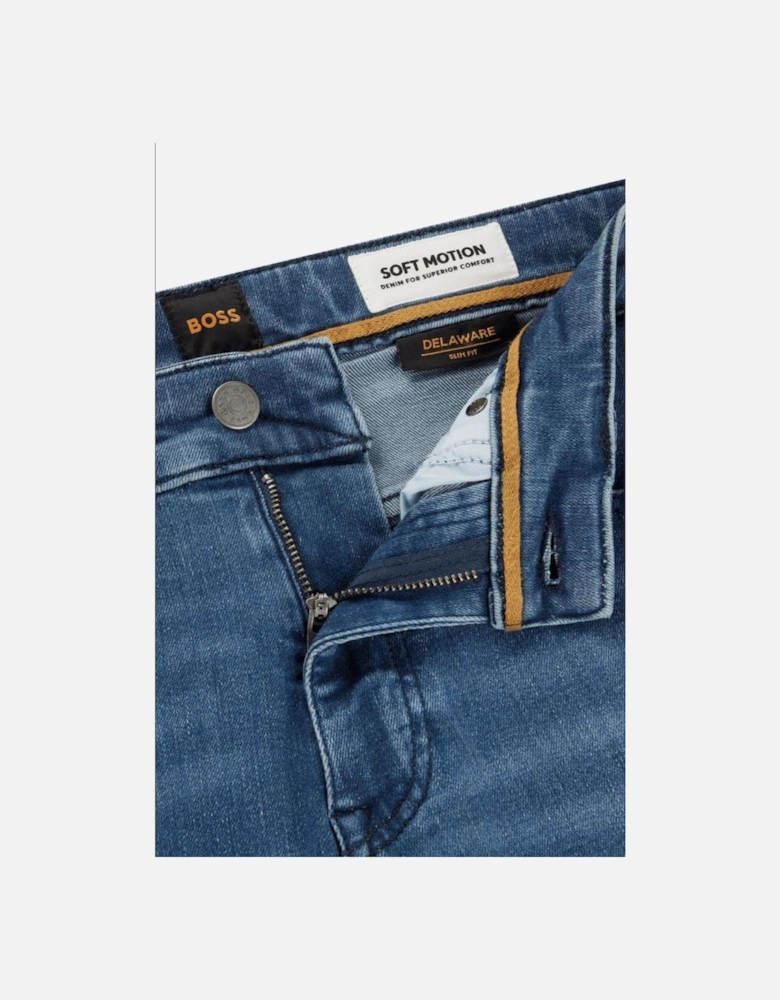 Delaware Regular Rise Slim Fit Blue Jeans