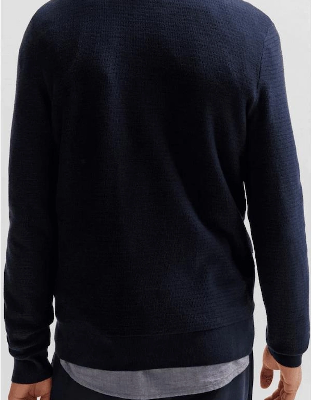 Anion Dark Blue Knitted Sweater