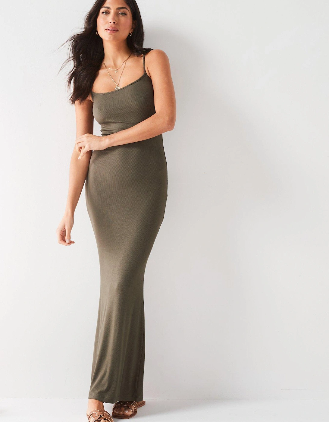 Strappy Ribbed Maxi Dress, 7 of 6