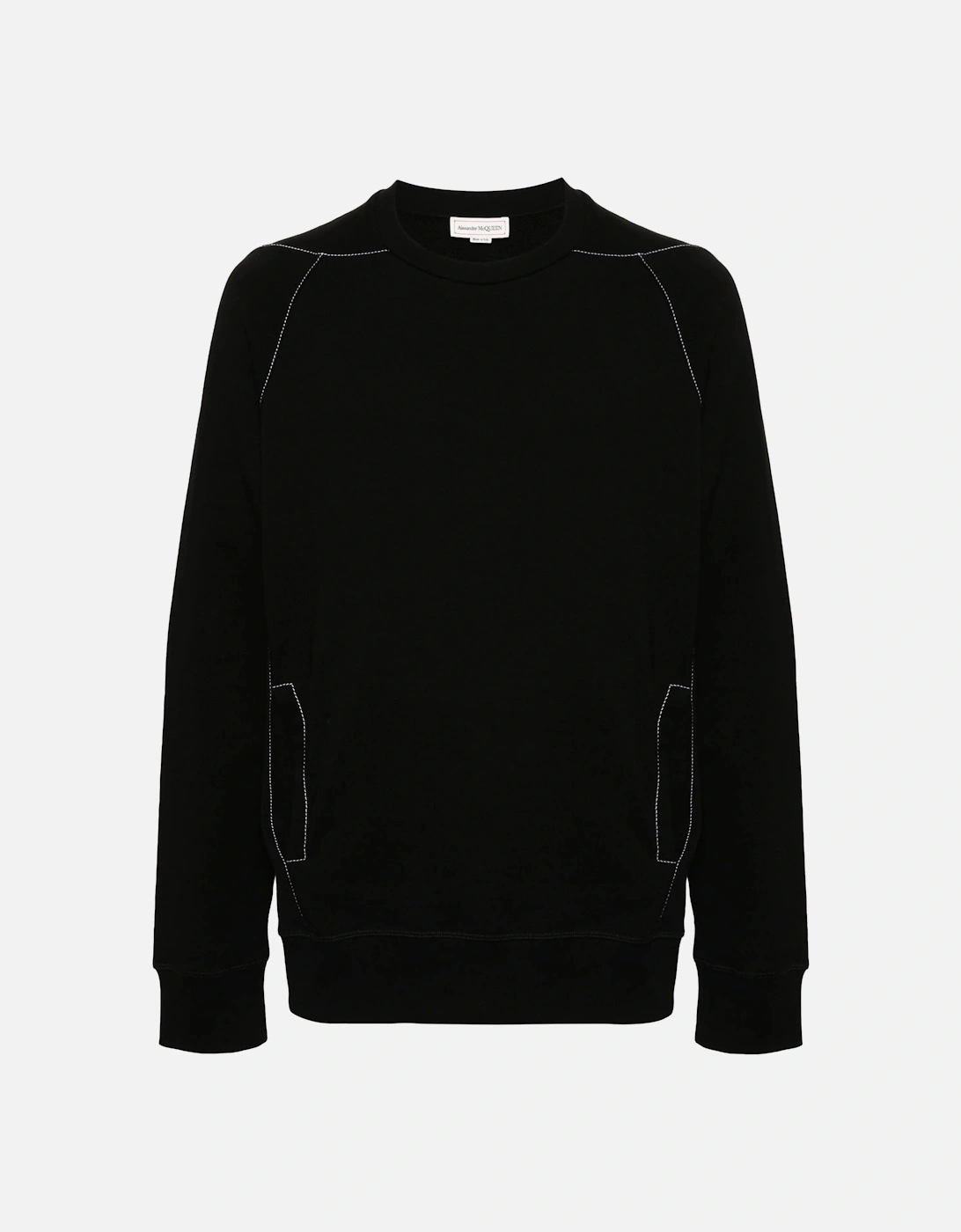 Organic Loopback Sweatshirt Black, 8 of 7