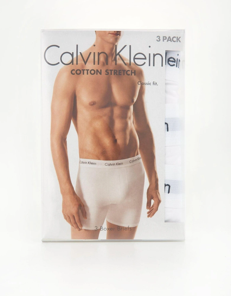 3 Pack Boxer Briefs - White