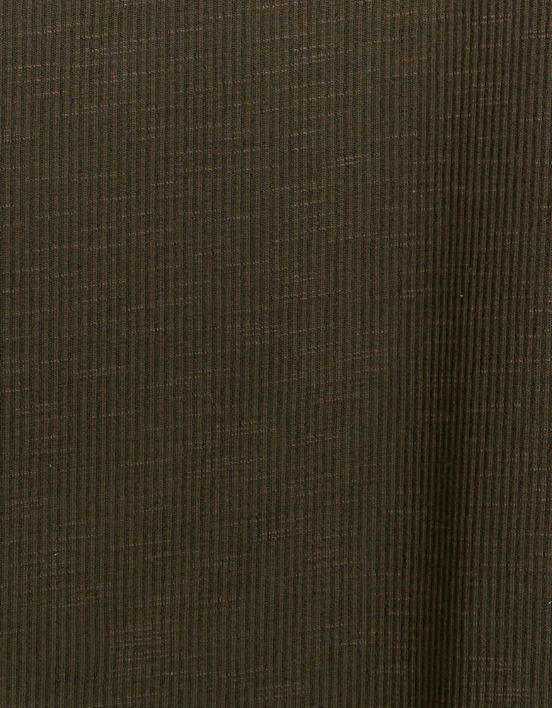 Lace Long Sleeve Top - Khaki