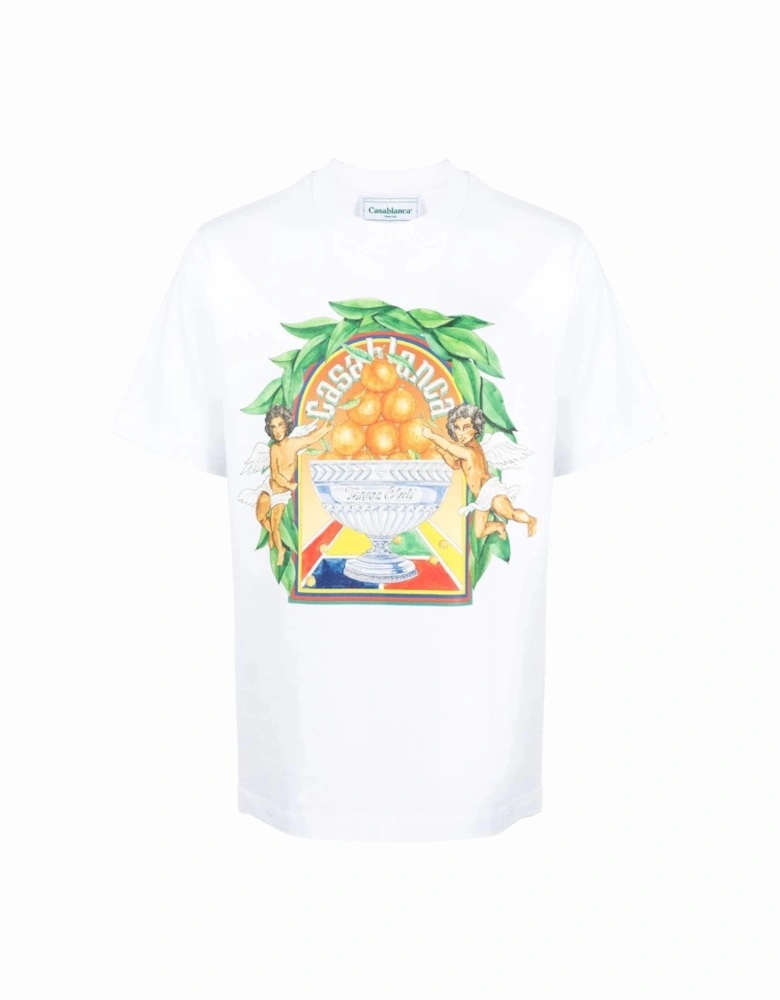 Triomphe D'Orange Printed T-Shirt in White
