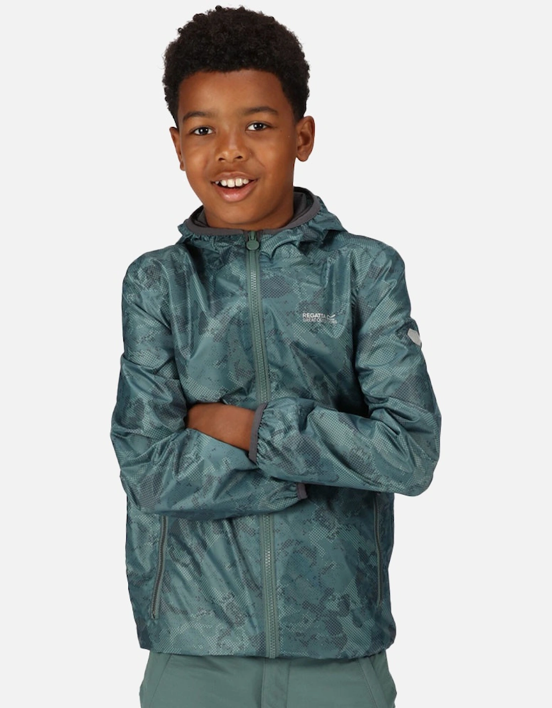 Boys & Girls Printed Lever Waterproof Breathable Jacket, 5 of 4