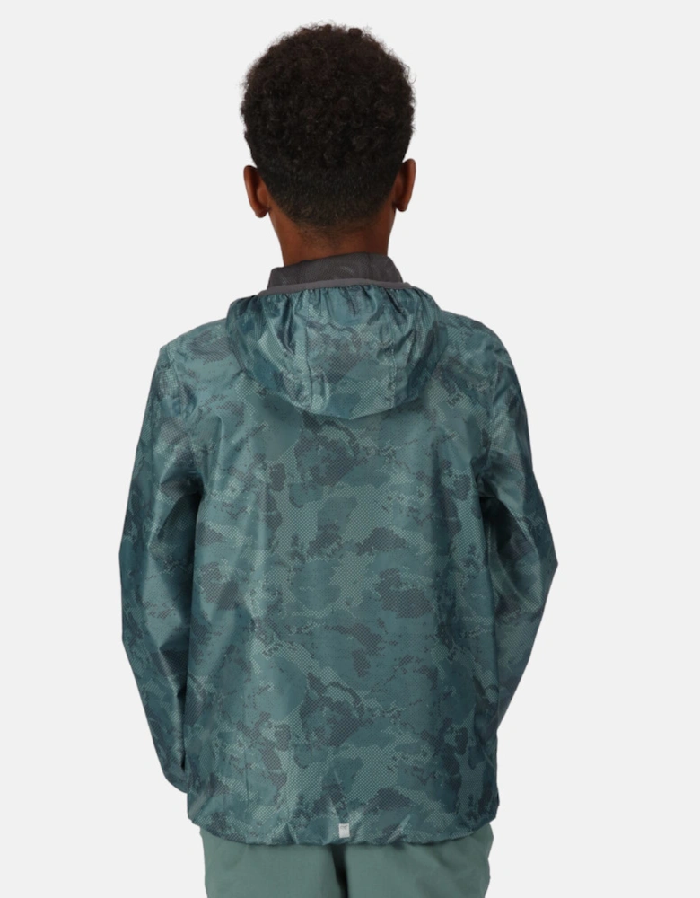 Boys & Girls Printed Lever Waterproof Breathable Jacket