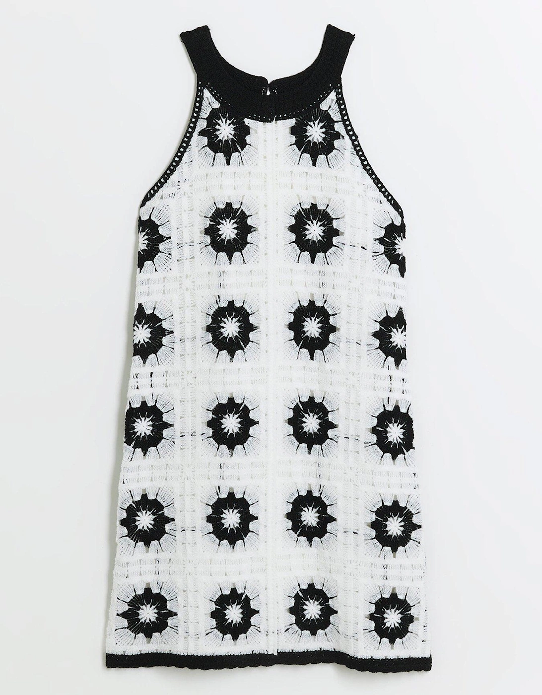 Girls Crochet Flower Dress - Black, 5 of 4