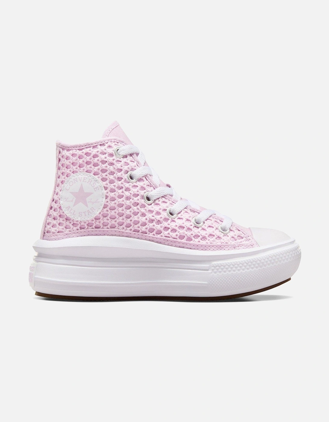 Kids Girls Move Festival High Tops Trainers - Lilac, 2 of 1