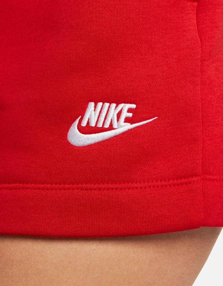 Sportswear Club Fleece Mid-Rise Shorts - Red
