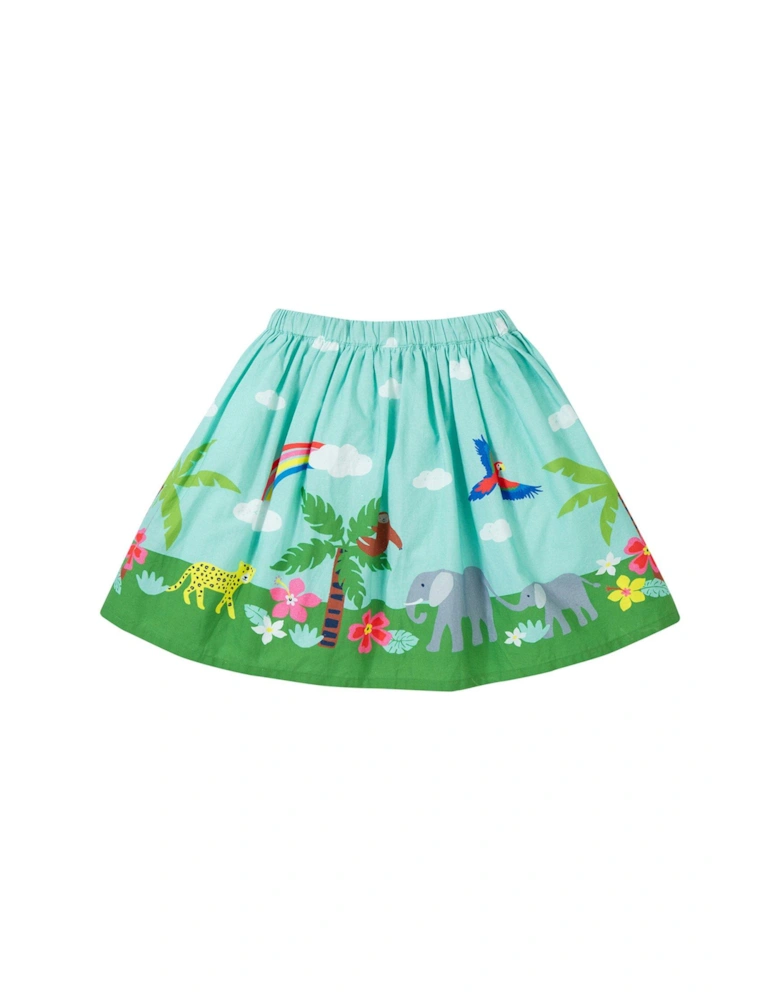 Girls Spring Mint/jungle Twirly Dream Skirt