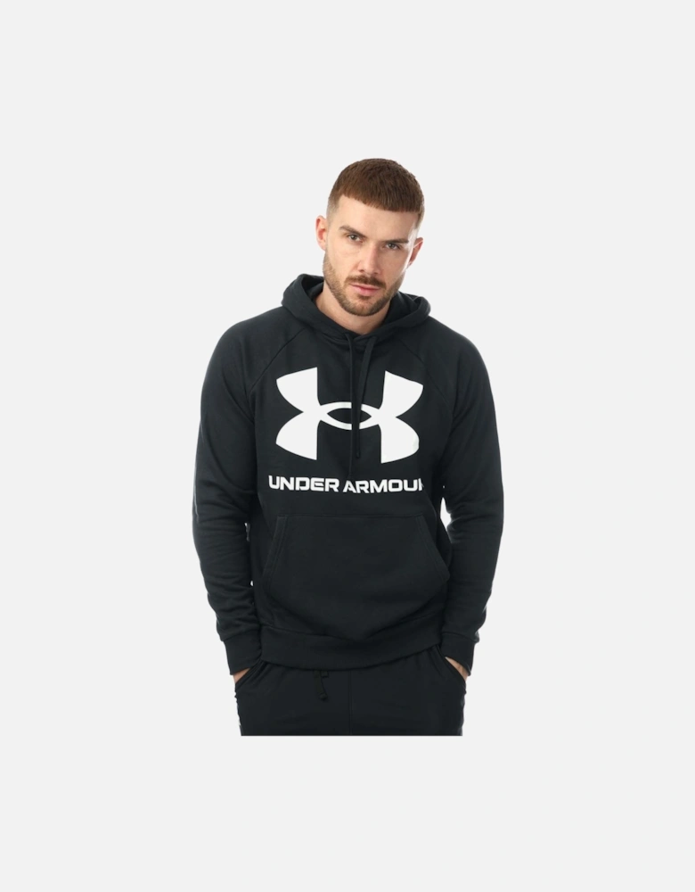 Mens UA Rival Fleece Big Logo Hoodie