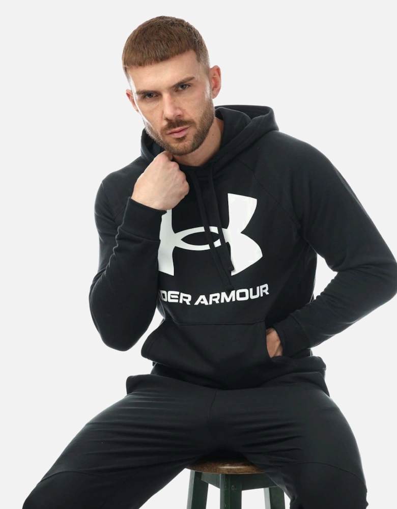 Mens UA Rival Fleece Big Logo Hoodie