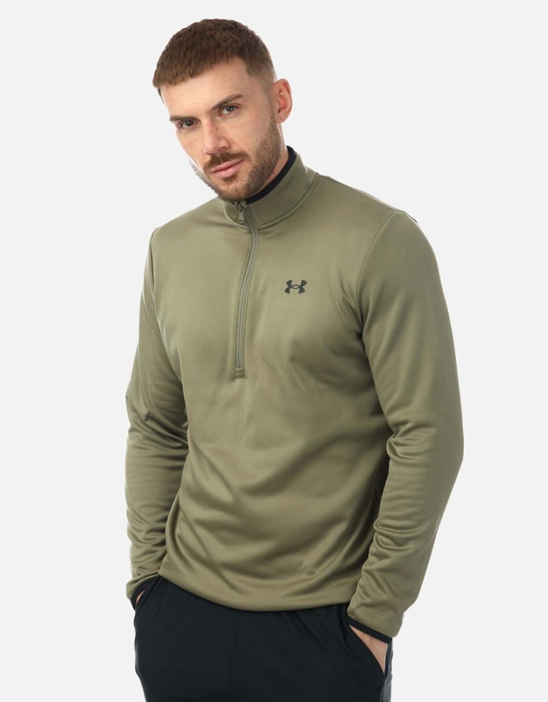 Mens Armour Fleece 1/2 Zip Sweatshirt