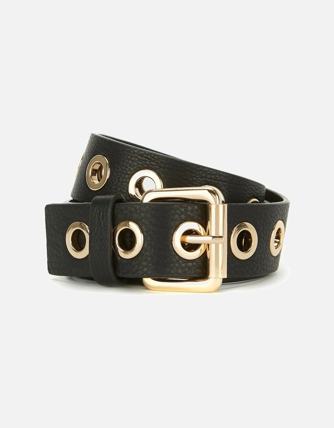 Black Leather Eyelet Belt, 2 of 1