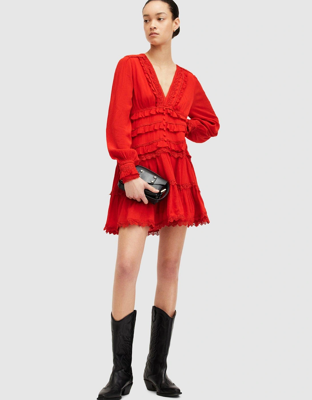 Zora Dress - Red, 2 of 1