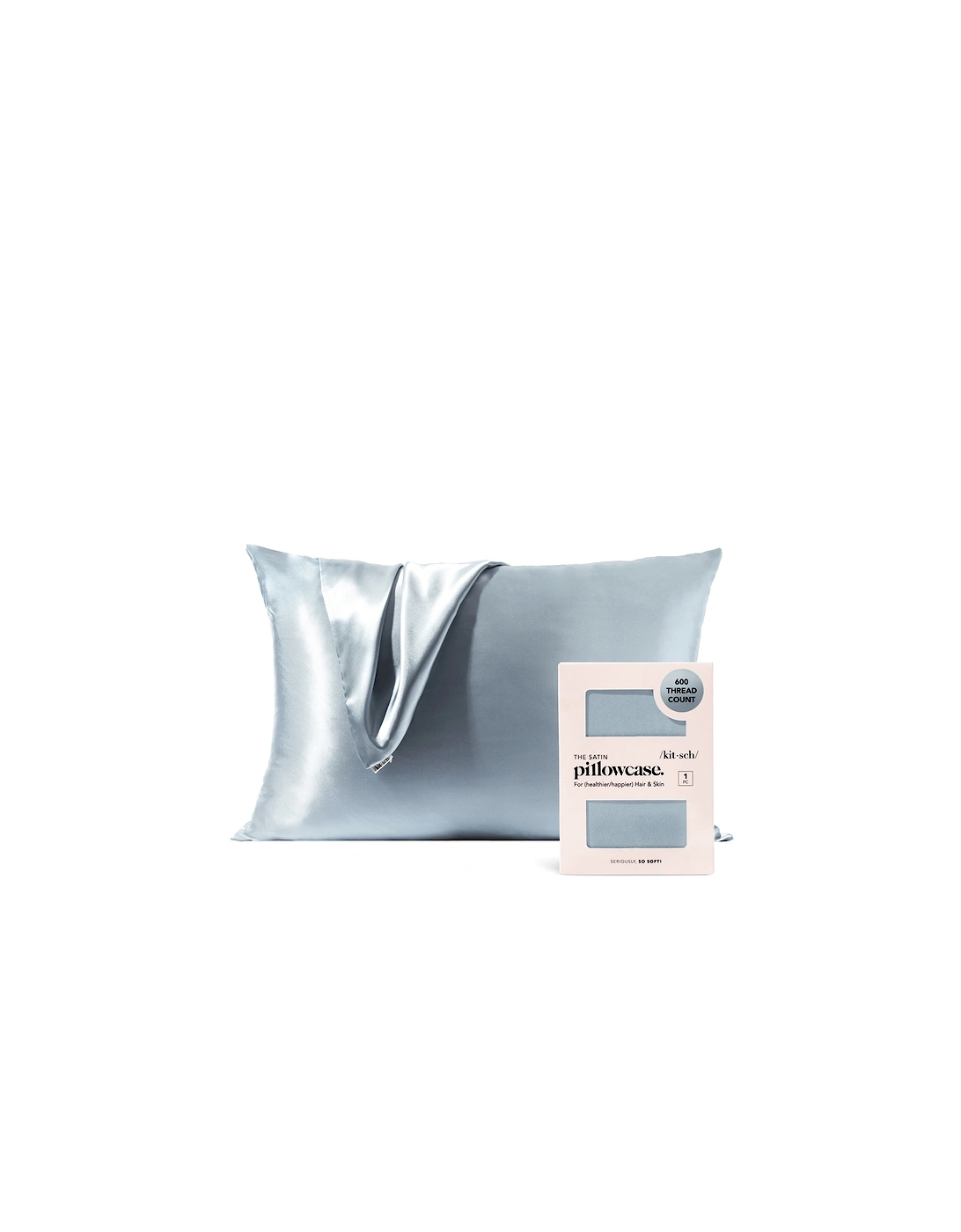 Standard Satin Pillowcase - Haze Blue, 2 of 1