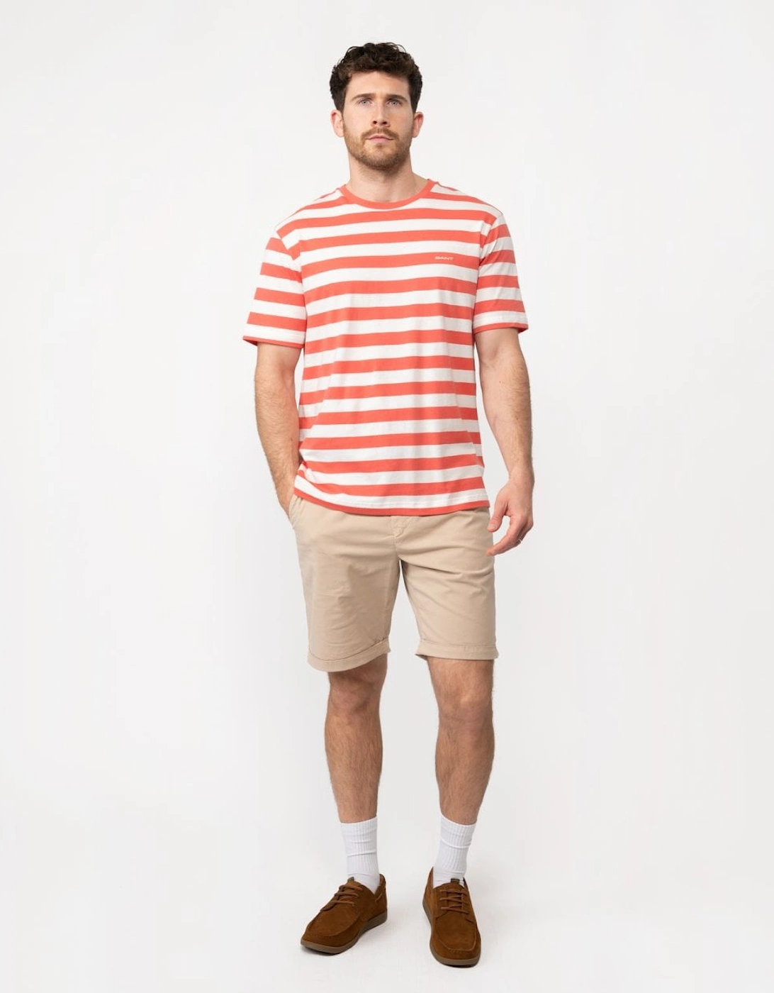 Mens Stripe Short Sleeve T-Shirt