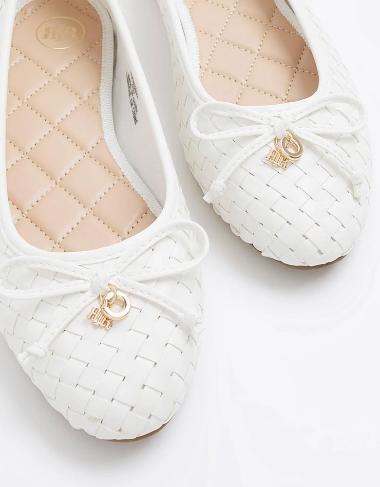 Bow Ballerina Shoe - White