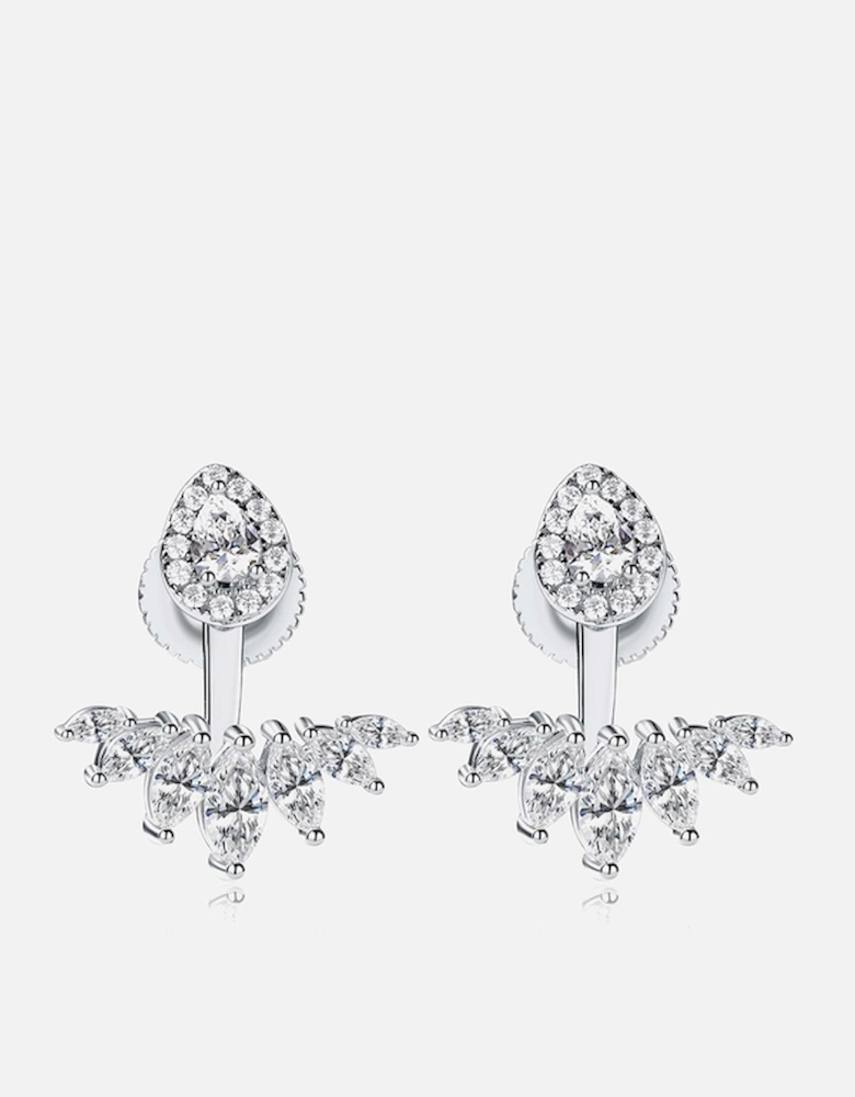 Suriya White Gold-Plated Earrings