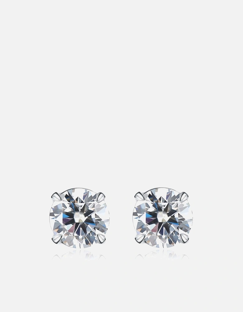 Eternal 9k White Gold Stud Earrings