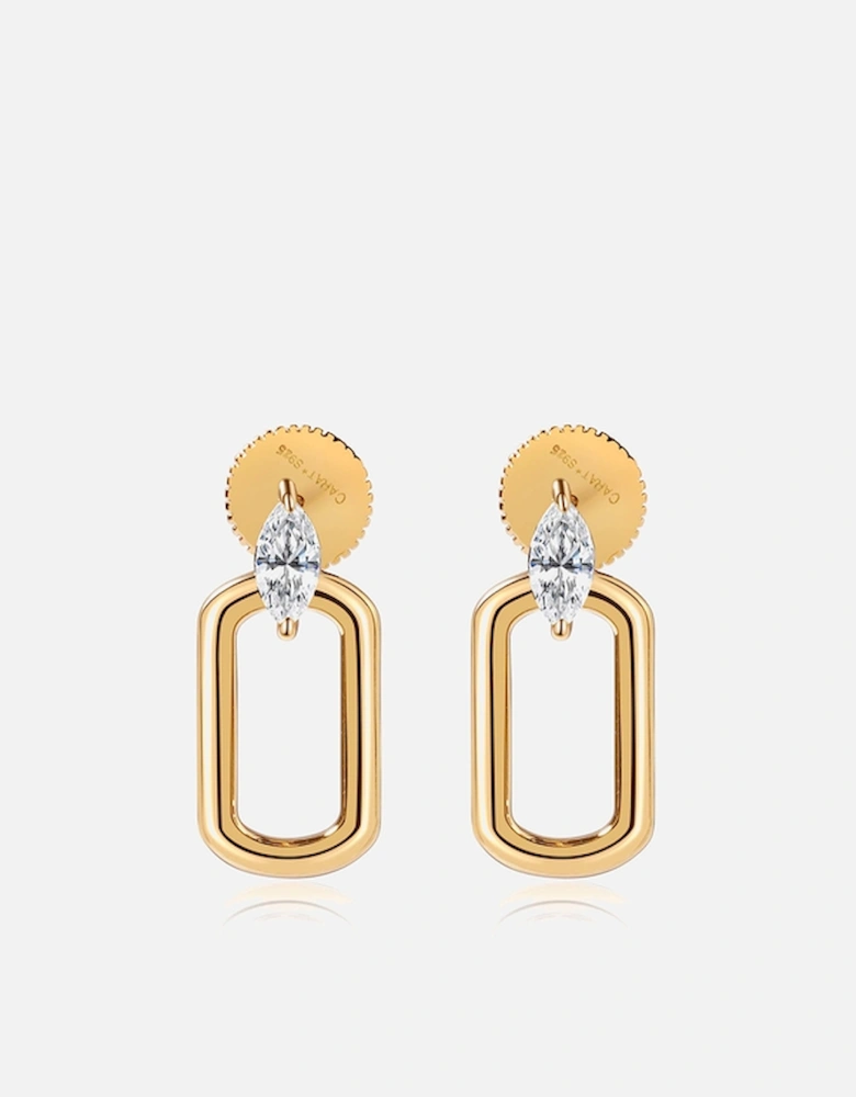 Tori Gold-Plated Sterling Silver Hoop Earrings