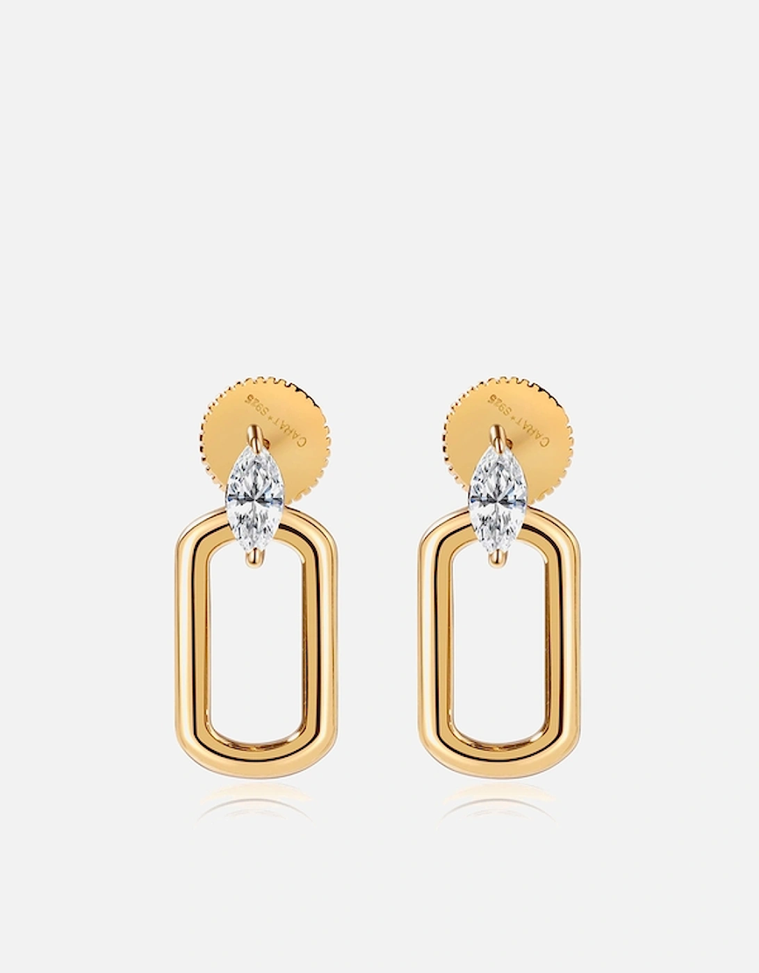 Tori Gold-Plated Sterling Silver Hoop Earrings, 2 of 1