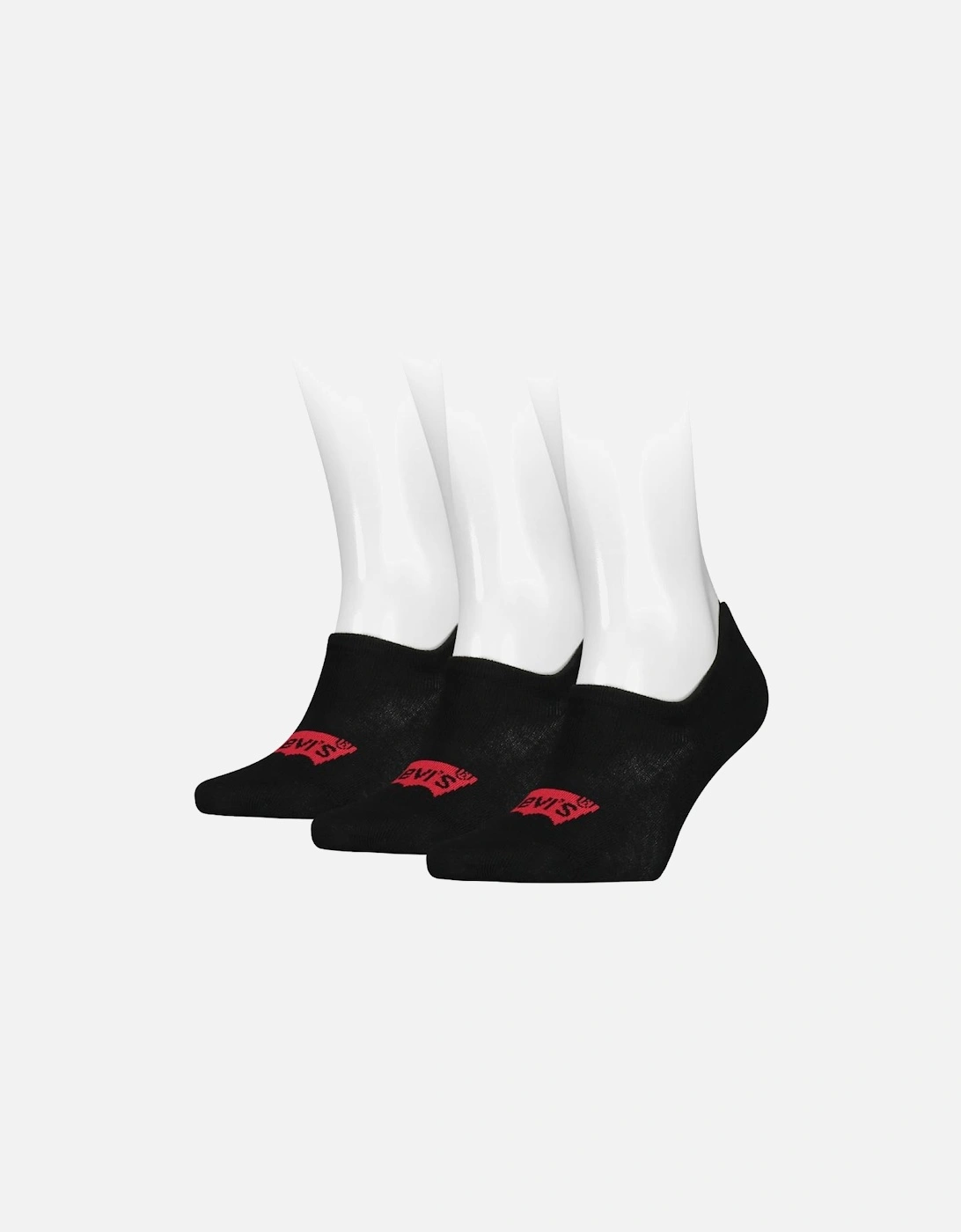 Men's 3 Pack High Rise Batwing Logo Sock, 5 of 4