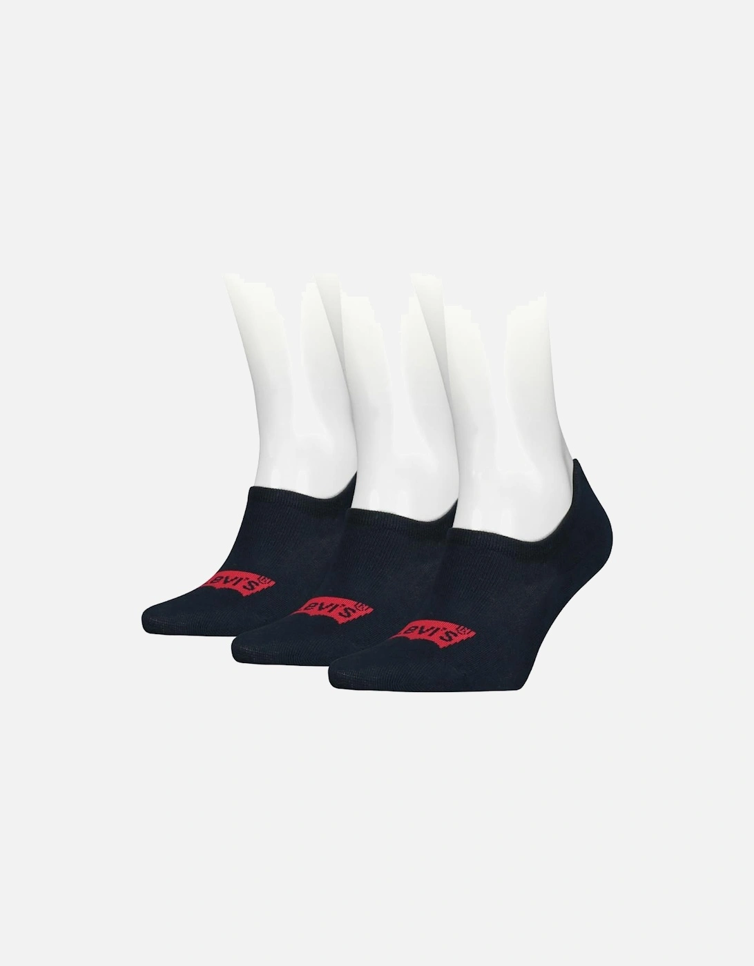 Men's 3 Pack High Rise Batwing Logo Sock