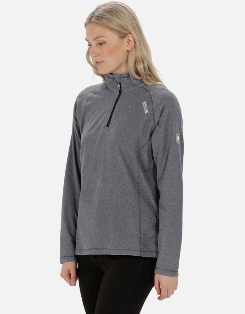 Womens Montes Half Zip Lightweight Microfleece Top