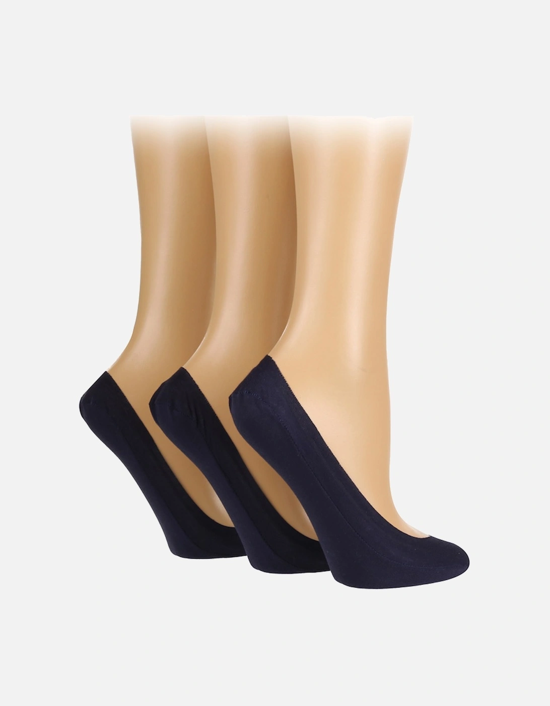 3 PAIR LADIES LOW CUT PED SOCKS, 2 of 1