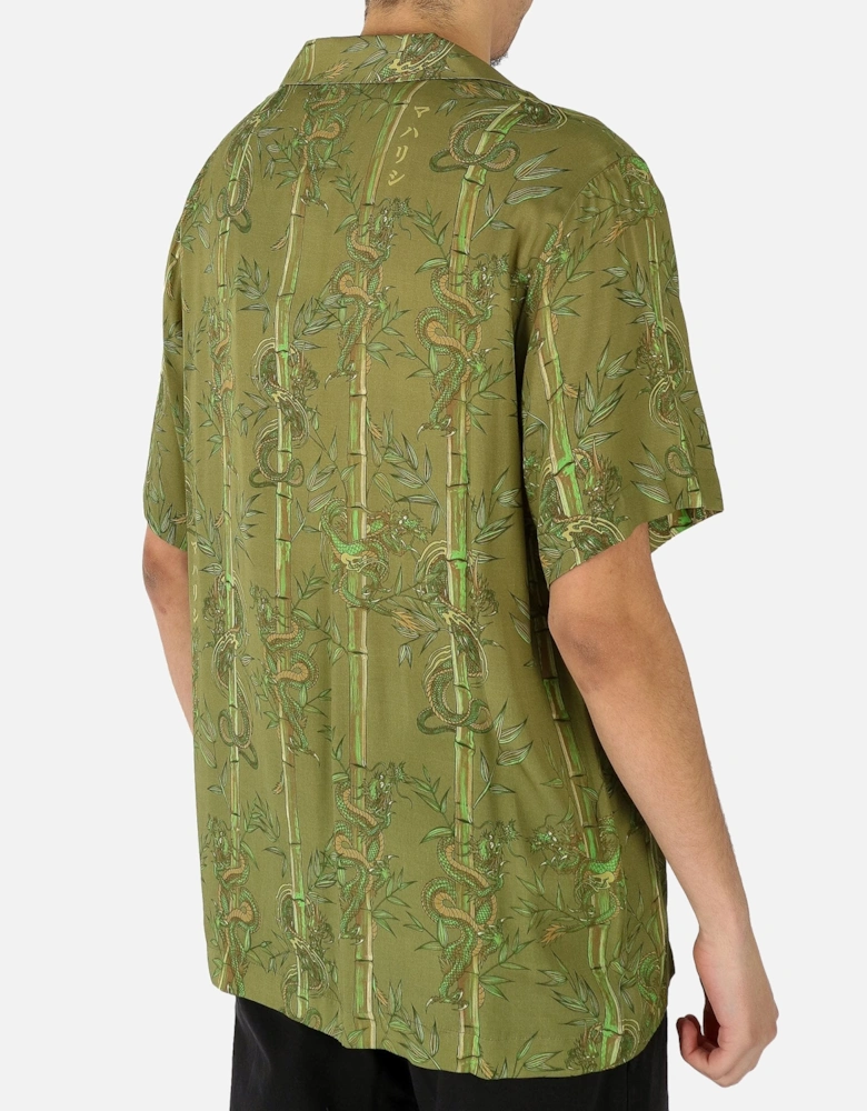 Dragon Bamboo Khaki Shirt