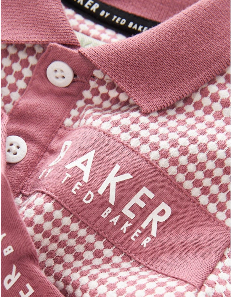 Younger Boys Polo Set - Pink
