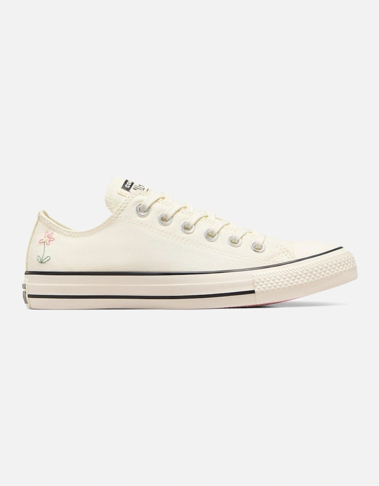 Womens Little Florals Ox Trainers - Off White