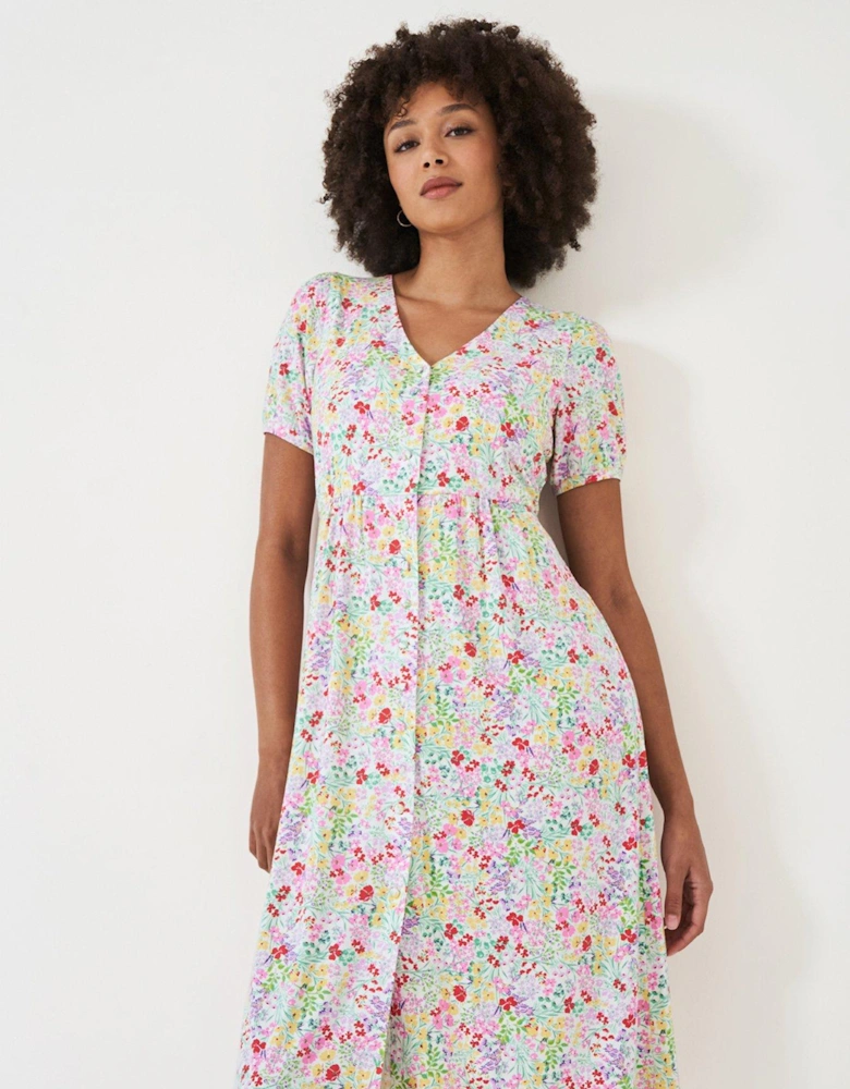 Kiki Short Sleeve Jersey Dress - Multi